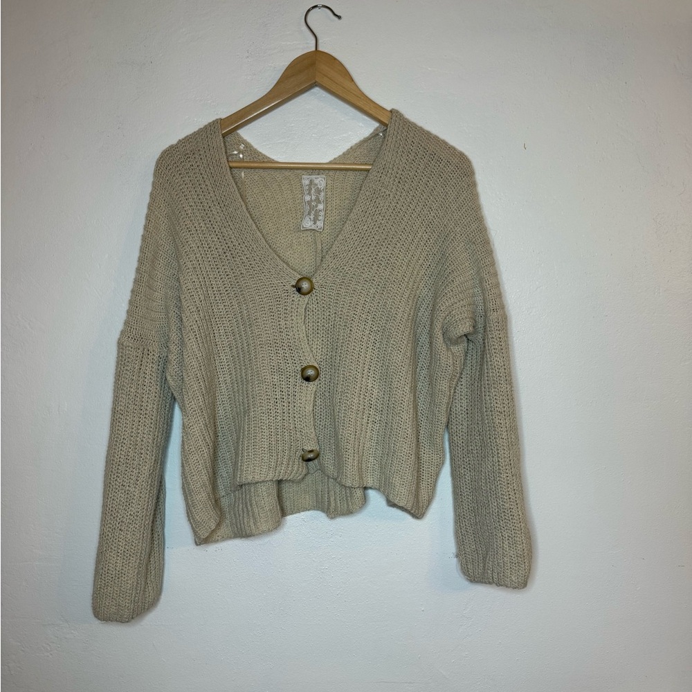 Sadie & Sage Cream Knit Cardigan